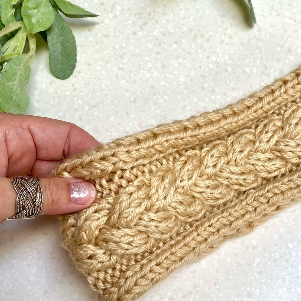 Artisan Braided headband w cabin cottage prairie vibe